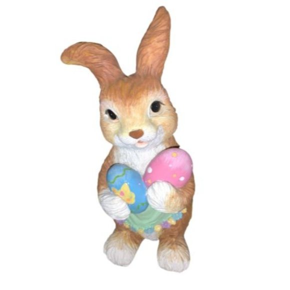 9 inch Resin Easter Bunny Rabbit Figurine - Picture 1 of 7